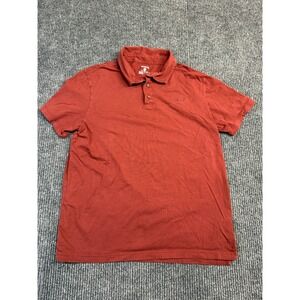 Hurley Polo Shirt Mens Size Large Red Heathered Cotton Blend  Embroidered Logo